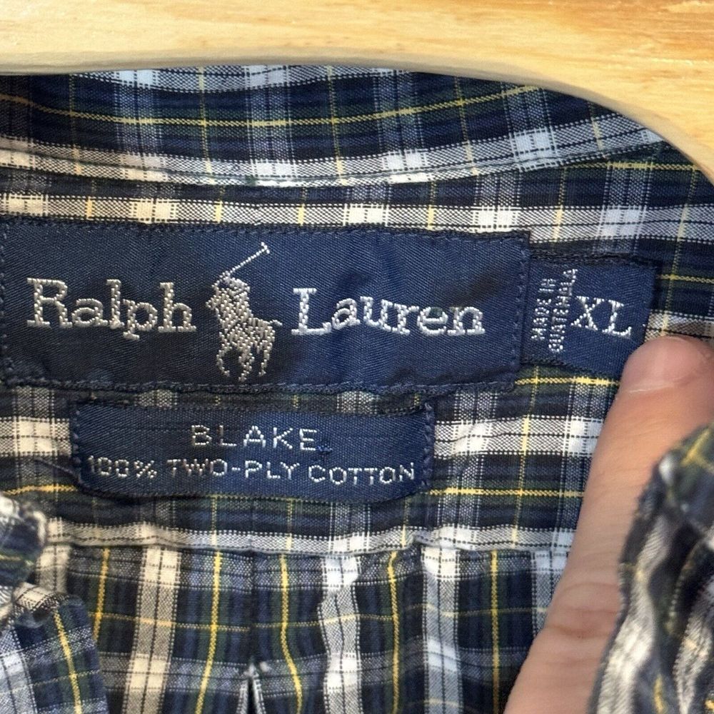 Ralph Lauren‎ Blake Men's XL Multicolor Plaid Long Sleeve Button Shirt - Picture 3 of 5